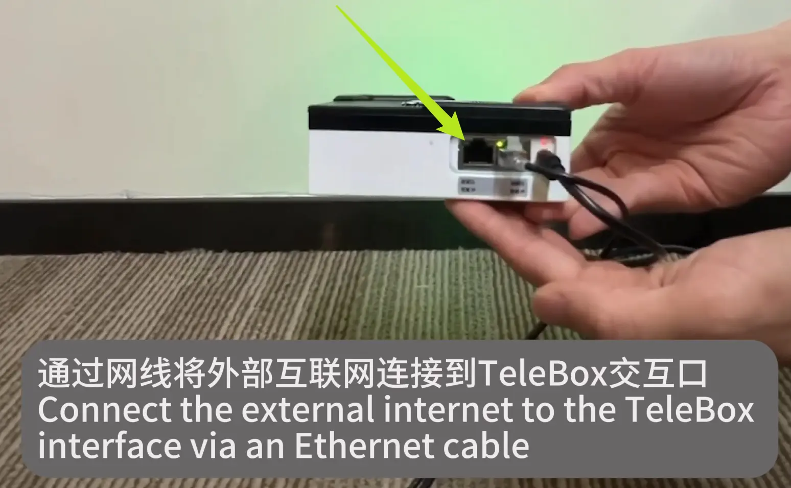 TeleBox设备 网络接口连接示意图