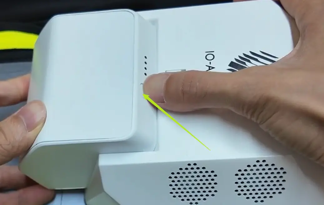 TeleSuit battery power-on